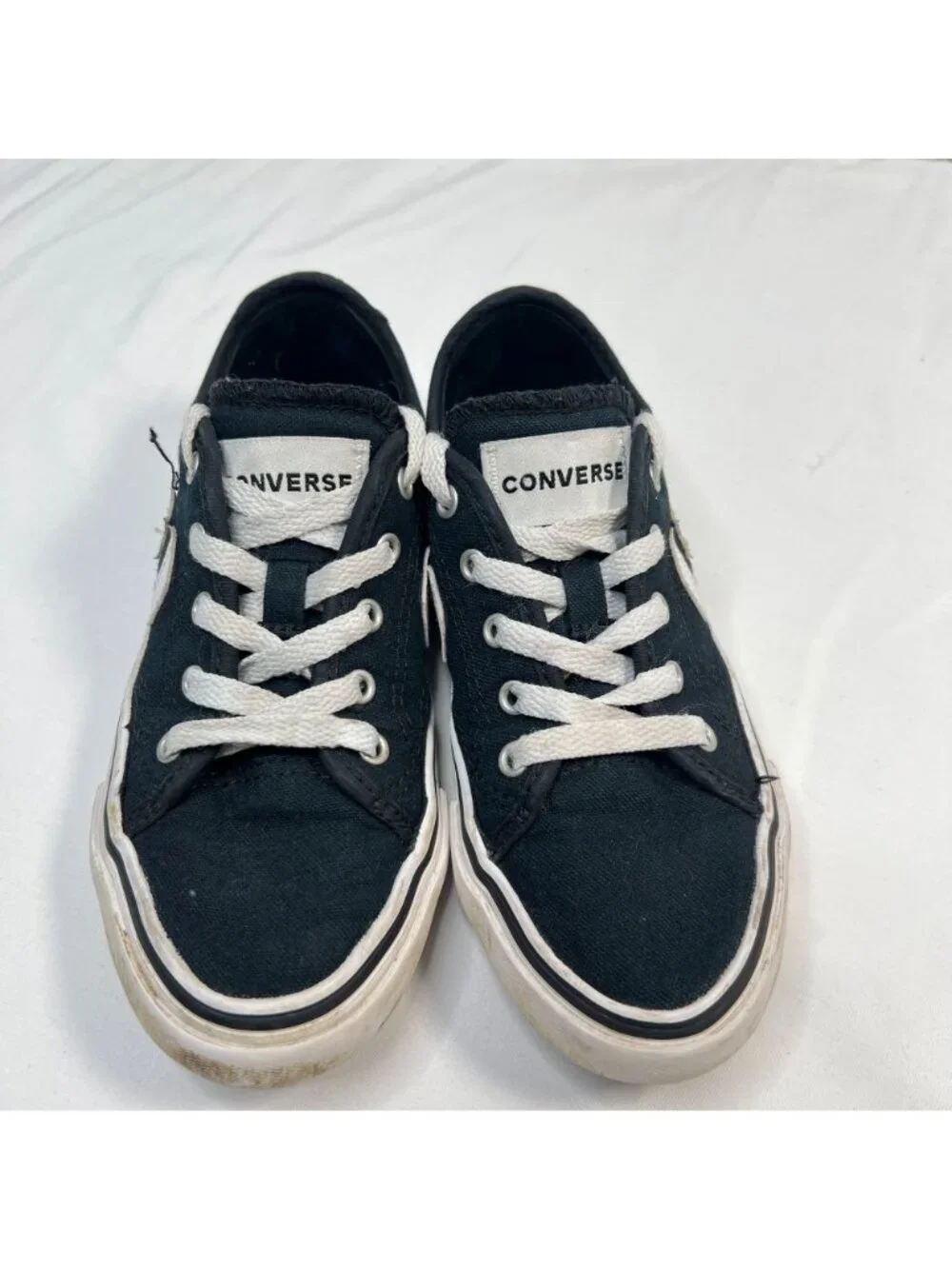 Converse Converse Star Replay Black and White Unisex Kids Sneakers US size 1